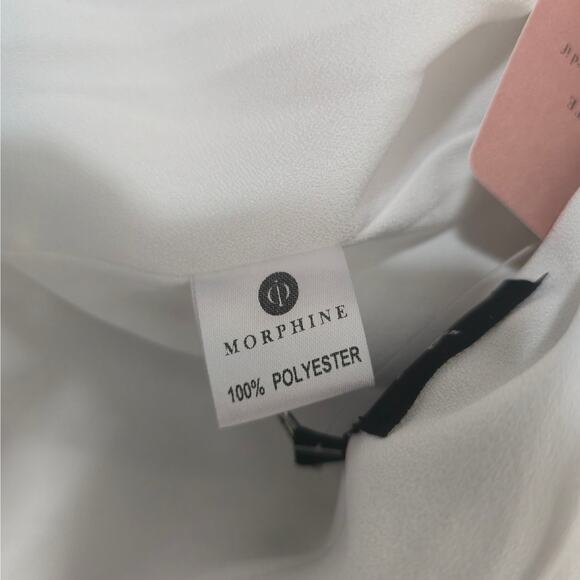 Morphine Fashion White Hypnotized Pearl Crystal Jacket Blazer Sz XL - Picture 10 of 11